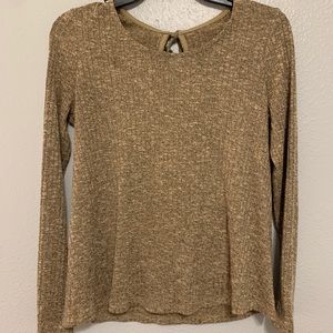Everly Sandy Brown Long-sleeve Top